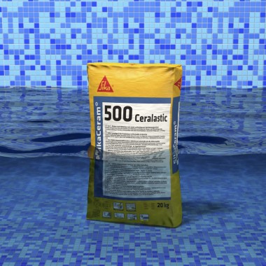SikaCeram - 500 Ceralastic 2 az 1-ben vízszigetelő és csemperagasztó habarcs
