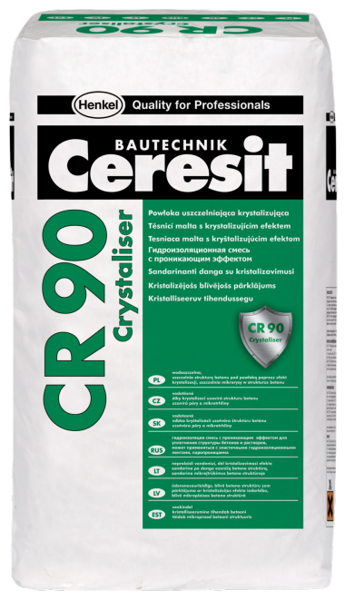 Ceresit CR 90 Kristályképző vízzáró cementhabarcs, önjavító képességgel